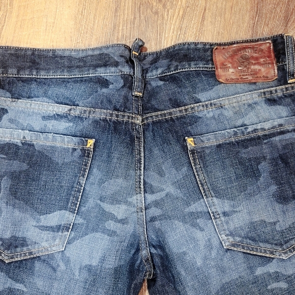 Dsquared2 Camo Jeans. Jungle Jim Blue. Size 32. Italian 48 - Picture 5 of 14